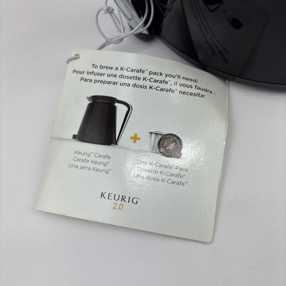 NEW Keurig 2.0 Replacement Black/Chrome Coffee Pot K-Carafe Lid 32oz. 1Qt. - Picture 4 of 9